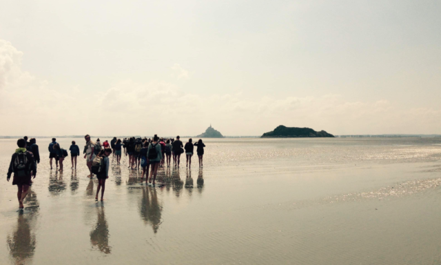 Le Mont Saint Michel et Tombelaine mont saint michel tombelaine traversee pieds