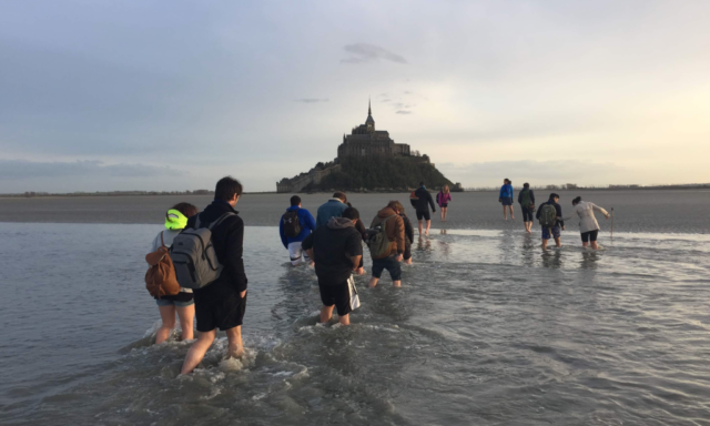 Traversée de la baie en individuels traversee baie pieds mont saint michel individuel