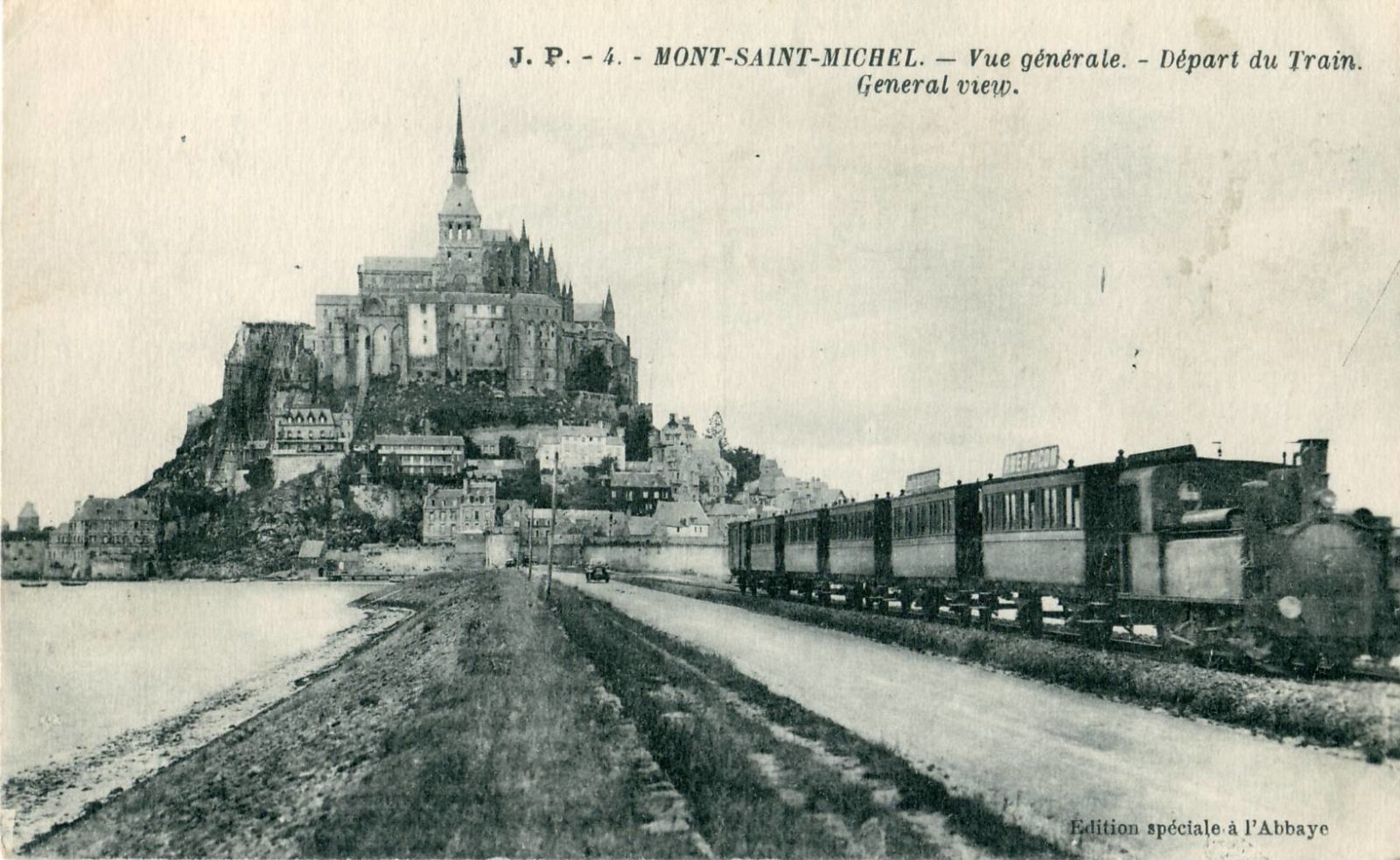 photo époque mont saint michel train
